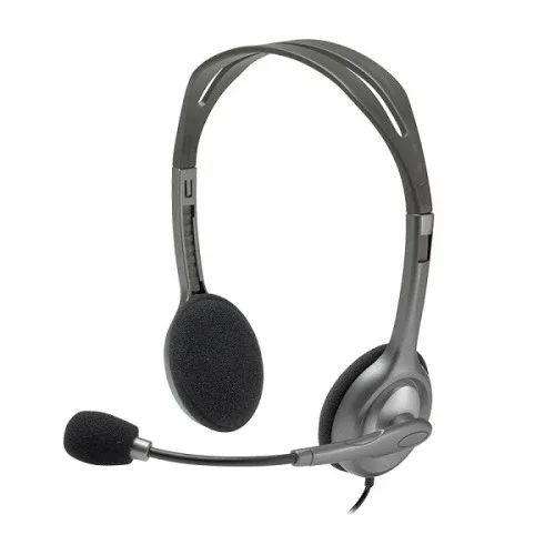 Logitech H110 Stereo Headset with Noise-Canceling Microphone (Dual 3.5mm)