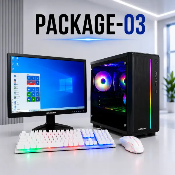 Package-03 Intel Core i7 RGB Desktop PC with 19" Monitor