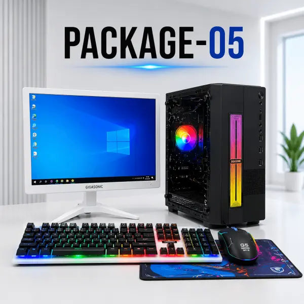 Package-05 Intel Core i5 (4th Gen) RGB Desktop PC with 19" Monitor