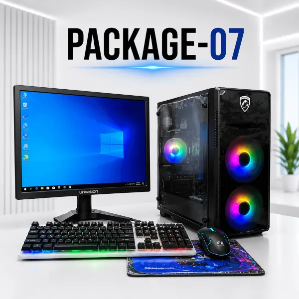 Package-07 Intel® Core™ i5 (6th Gen) RGB Desktop PC with 19" Monitor