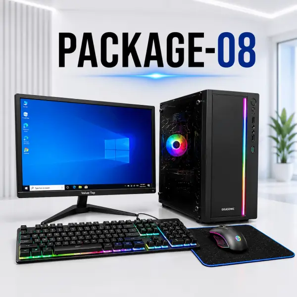 Package-08 Intel® Core™ i3 (10th Gen) RGB Desktop PC with 19" Monitor