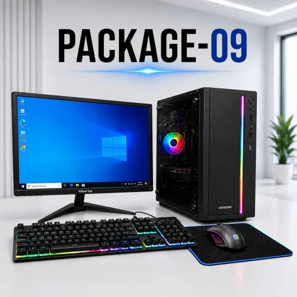 Package-09 Intel® Core™ i5 (10th Gen) RGB Desktop PC with 19" Monitor