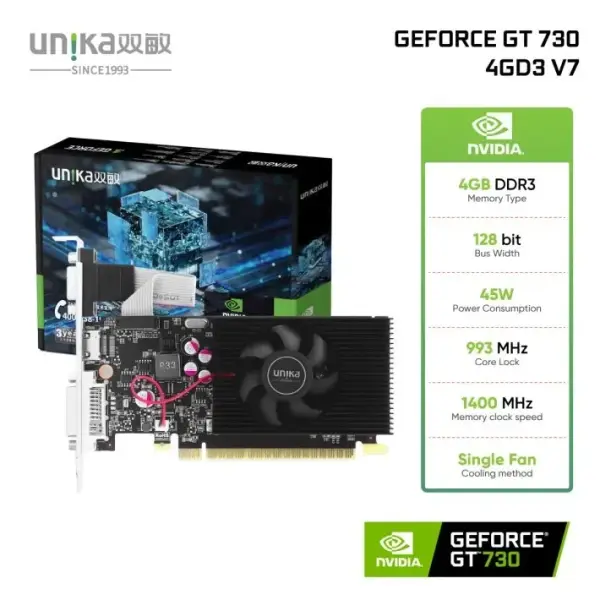 UNIKA GT 730 Graphics Card 4GB